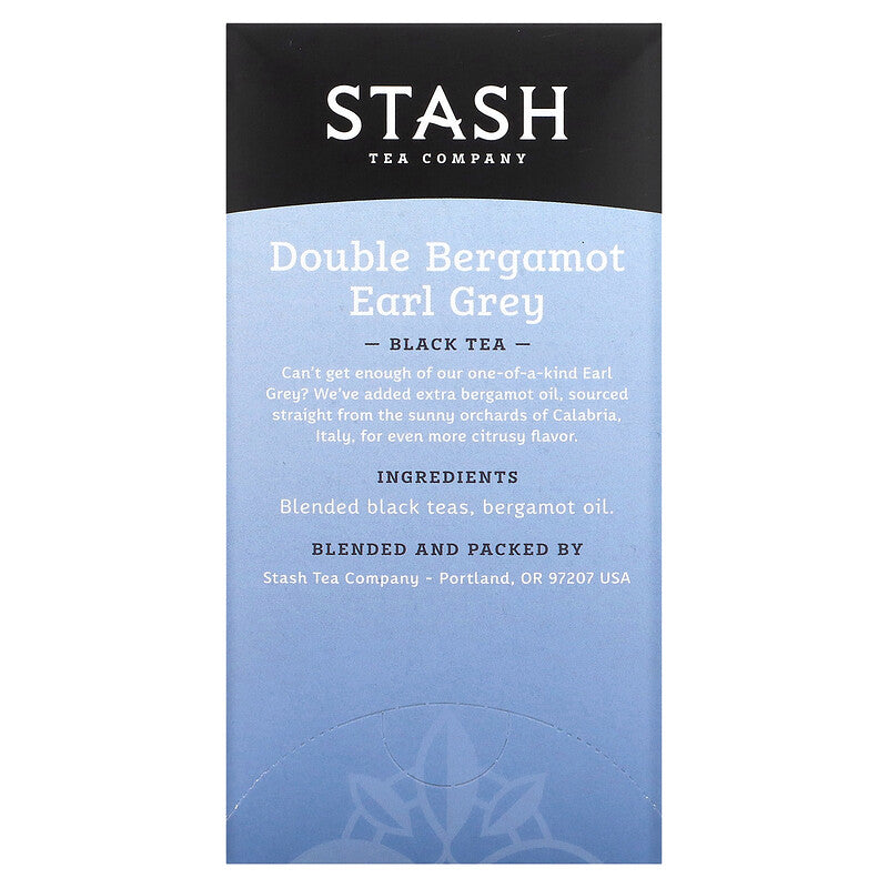 STASH TEA TEA DOUBLE BERGAMOT 18 BG - Pack of 6 - Back