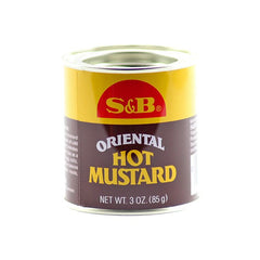 S & B - Mustard Powder Oriental Hot, 3 oz | Pack of 12