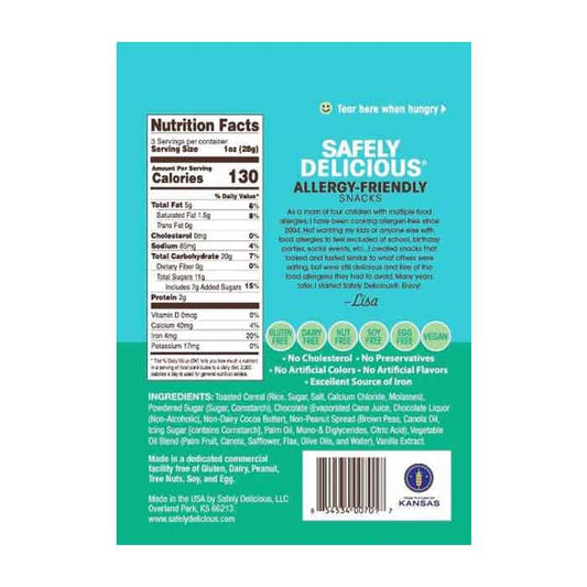 Safely Delicious - Bites ,3oz, Classic - Back