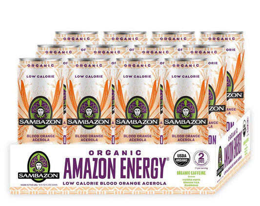 Sambazon - Amazon Energy Blood Orange Acerola, 12 oz | Pack of 12