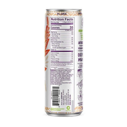 Sambazon - Amazon Original Açaí energy drink, 12oz - nutrition facts