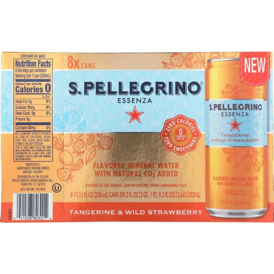 San Pellegrino - Water Essenza Tangerine Strawberry 8 Pack 89.26 fl oz - Pack of 3