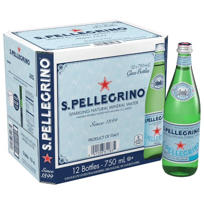 San Pellegrino - Water Sparkling Mineral 750 ml - Pack of 12