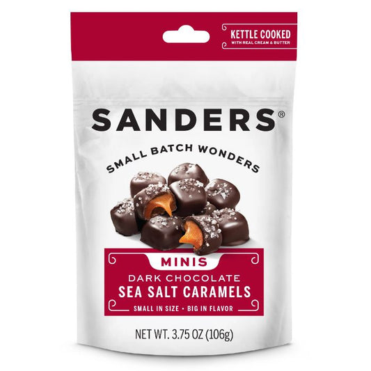 Sanders - Bite Dark Chocolate Sea Salt Caramel 3.75 oz - Pack of 12