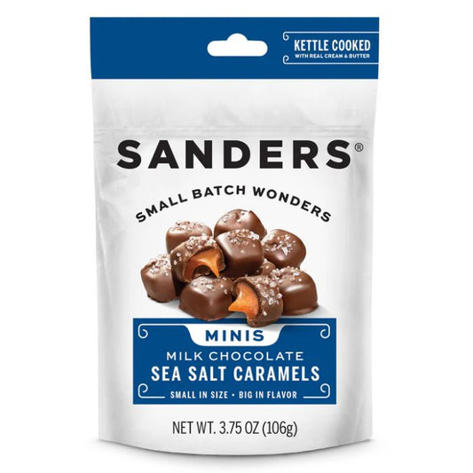 Sanders - Bites Milk Chocolate Sea Salt Caramel 3.75 oz - Pack of 12