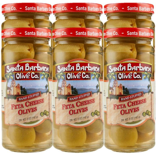 Santa Barbara - Olive Stuffed Feta Cheese Jar 5 oz - Pack of 6