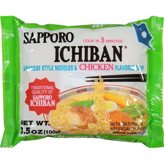 Sapporo - Noodle Ichiban Chicken 3.5 oz - Pack of 24