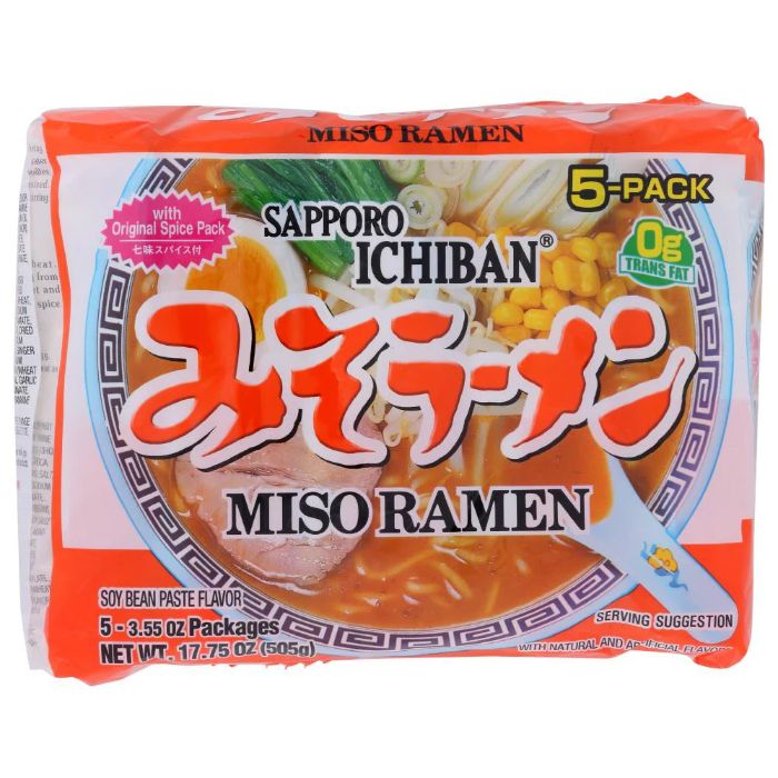 Sapporo - Ramen Miso 17.5 Oz - Pack Of 6