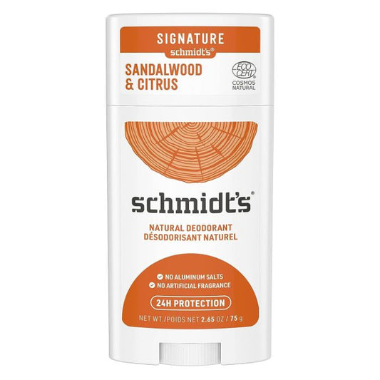 Schmidt's - Deodorant Citrus Sandalwood 2.65 oz - Pack of 3