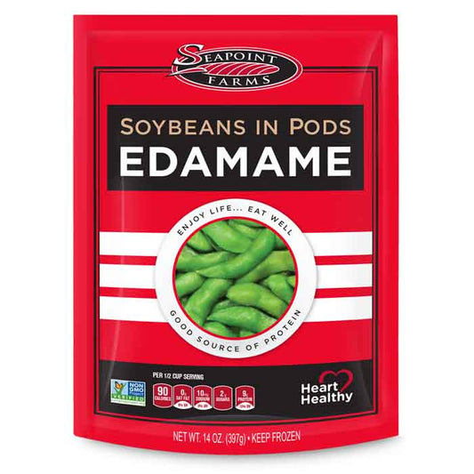 Seapoint Farms - Edamame Soybean Pods, 14oz  Pack of 12