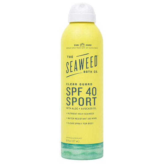 Seaweed Bath Co. - Clear Guard SPF 40 Sport Spray, 6 fl oz