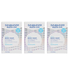 Seaweed Bath Co. - Soap Bar Detox Exfoliating, 3.75 oz | Pack of 3