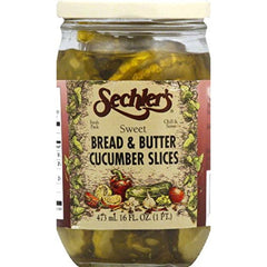 Sechler's - Pickle Bread and Butter Slices, 16 oz | Pack of 6