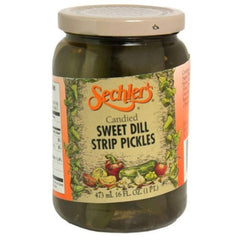 Sechler's - Pickle Candied Sweet Dill Spears, 16 oz | Pack of 6