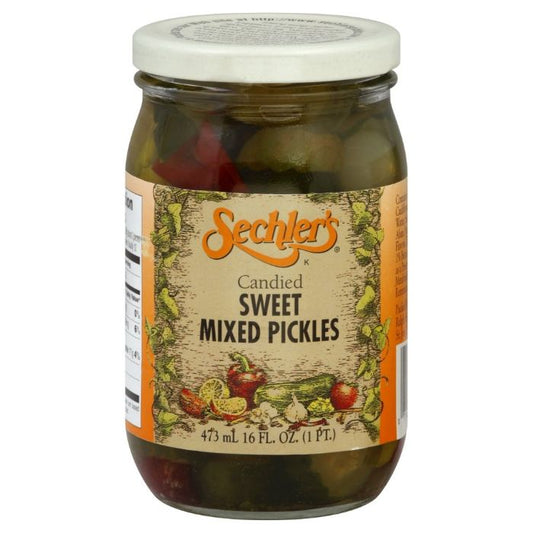 Sechler's - Pickle Candied Sweet Mixed, 16 oz | Pack of 6