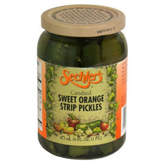 Sechler's - Pickle Candied Sweet Orange Slices, 16 oz | Pack of 6