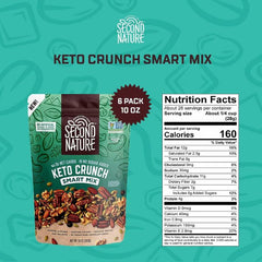 Second Nature - Trail Mix Keto Crunch Smart, 10 oz | Pack of 6