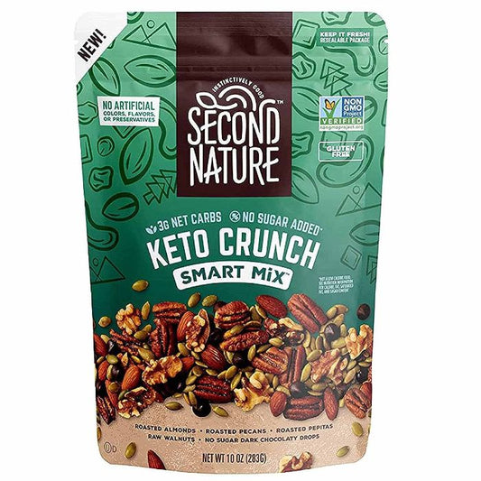 Second Nature - Trail Mix Keto Crunch Smart, 10 oz | Pack of 6