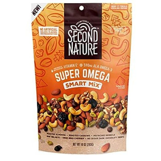 Second Nature - Trail Mix Omega Super Smart, 10 oz | Pack of 6