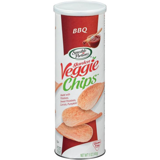 Sensible Portions - Chip Garden Veggie BBQ Canister 5 oz - Pack of 12