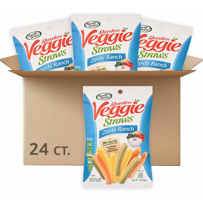 Sensible Portions - Straw Veggie Ranch, 1 oz | Pack of 24