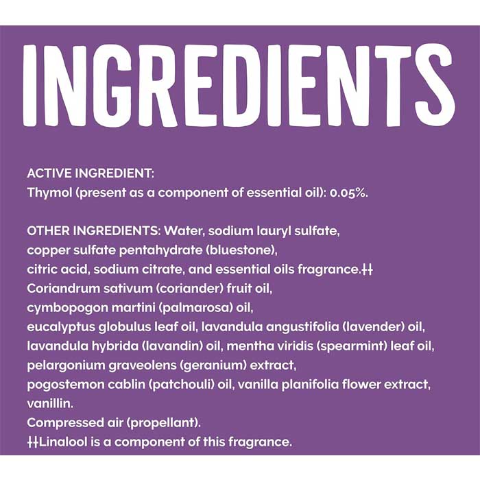 Seventh Generation - Disinfectant Spray, Lavender Vanilla, 13.9 oz | Pack of 8