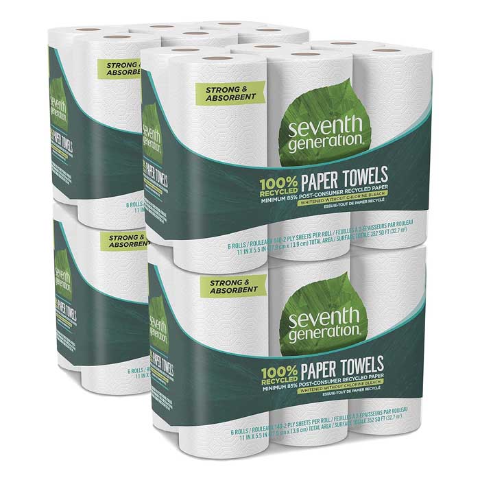 Seventh Generation - Paper Towel 2-Ply 156 Sheet 4 PK