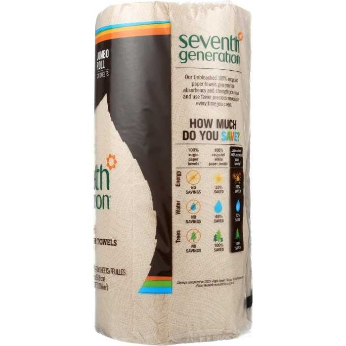 Seventh Generation - Unbleached Paper Towel 2 rolls back