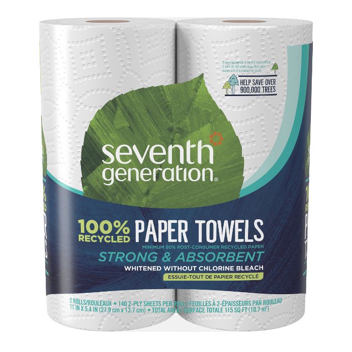 Seventh Generation - Paper Towel White 2-Roll Pack, 1 Ea | Pack of 12