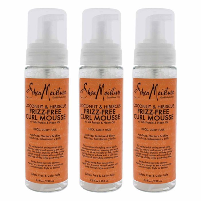 Sheamoisture Mousse Ccnut Hubiscus 7.5 Oz - Pack Of 3