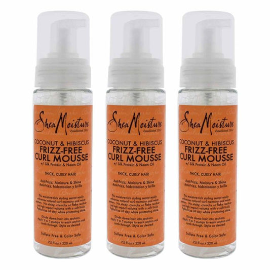 Sheamoisture Mousse Ccnut Hubiscus 7.5 Oz - Pack Of 3