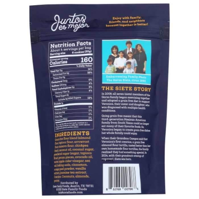 Siete - Grain-Free Mexican Cookies, 4.5oz