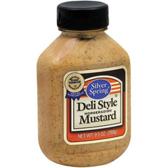 Silver Springs Mustard Deli Style Squeeze 9.5 Oz - Pack Of 9