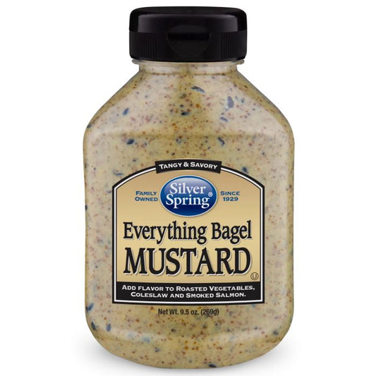 Silver Springs Mustard Everything Bagel 9.5 Oz - Pack Of 9