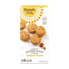 Simple Mills, Crunchy Almond Flour Cookies, Toasted Pecan, 5.5 oz 
 | Pack of 6 - PlantX US