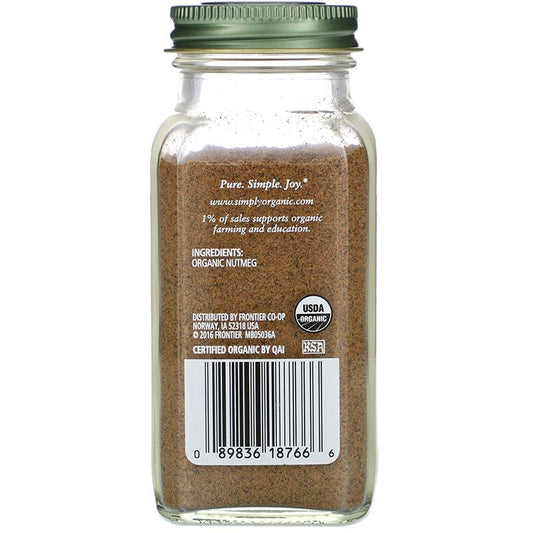 89836187666 - simply organic ground nutmeg back