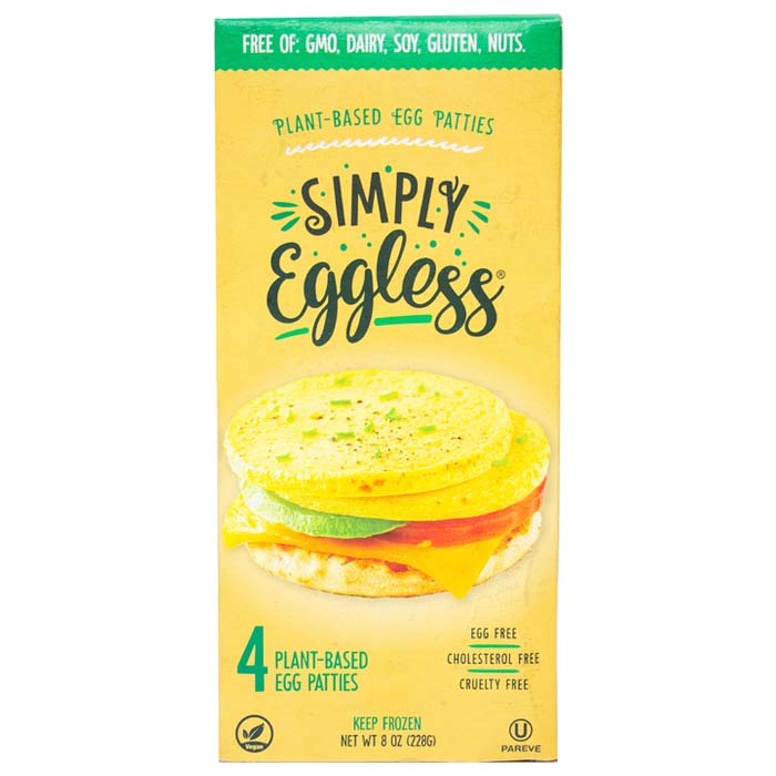 Simply Eggless - Frozen Plant-Based Egg Patties, 8oz