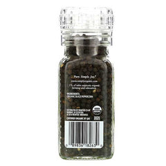 Simply Organic - Daily Grind - Black Peppercorns, 2.65oz - back