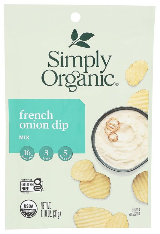 Simply Organic Dip Mix French Onion — 1.1 oz 
 | Pack of 12