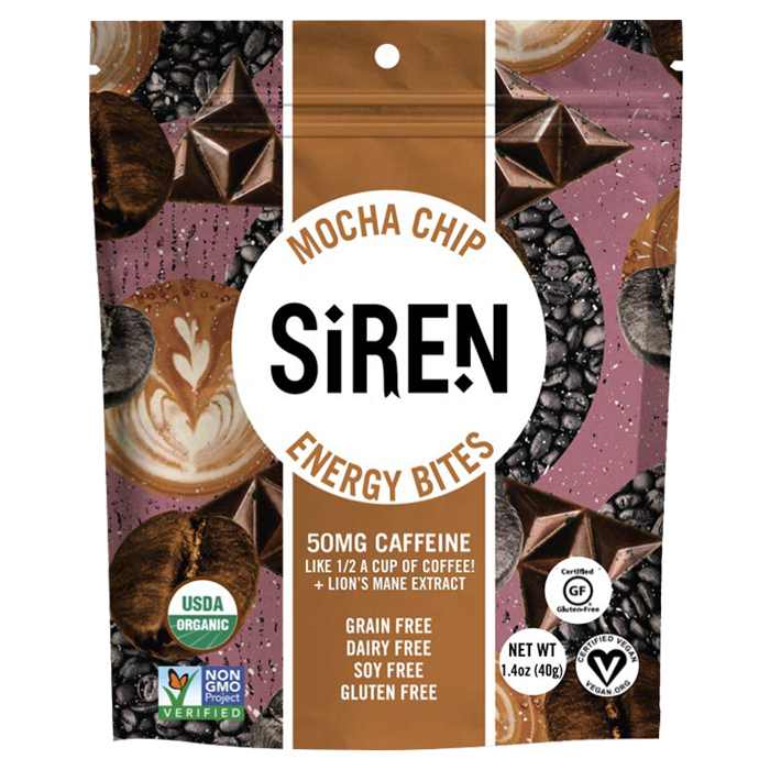 Siren - Mocha Chip Organic Energy Bites, 1.4oz