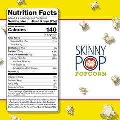 Skinny Pop Popcorn Aged Wht Cheddar 4.4 Oz - Pack Of 12