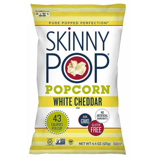 Skinny Pop Popcorn Rte Wht Chdr Lte 4.4 Oz - Pack Of 12