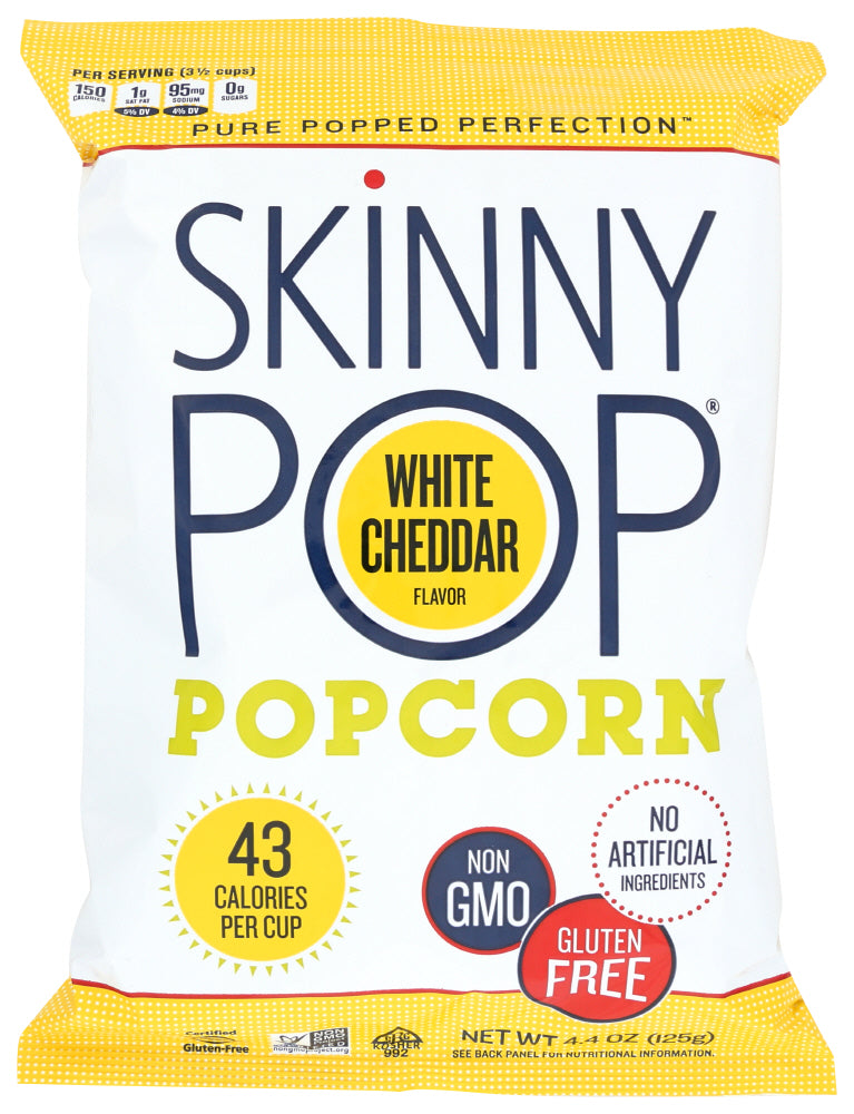 Skinny Pop Popcorn Skinny Pack White Cheddar - 6 PK
 | Pack of 10 - PlantX US