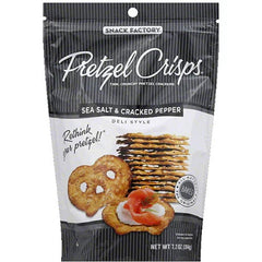 Snack Factory Pretzel Crisp Ssalt&Crkd 7.2 Oz - Pack Of 12