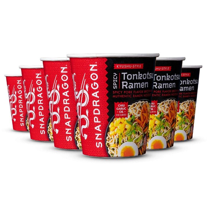 Snapdragon Ramen Spicy Tonkotsu Cup 2.2 Oz - Pack Of 6