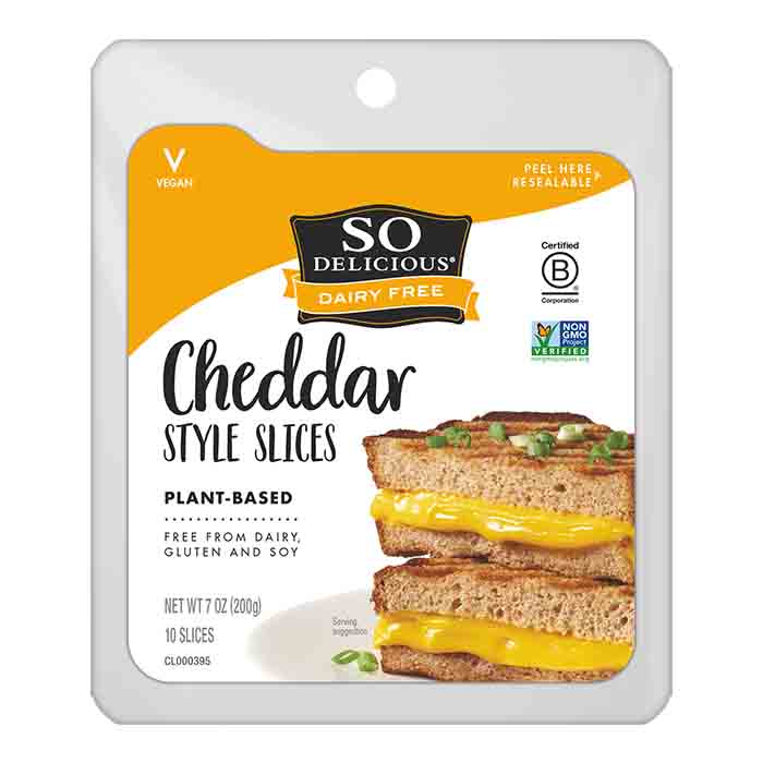 So Delicious - Cheese Cheddar Slices, 7oz