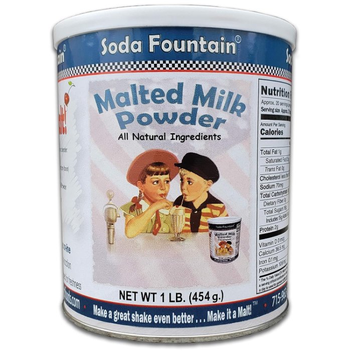 Soda Fountain Soda Fountain Malted Milk 16 Oz - Pack Of 6