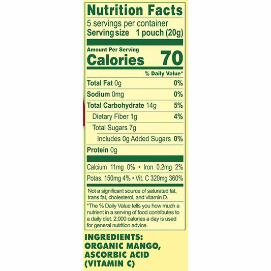 Solely - Organic Whole Fruit Gummies - Mango, 3.5oz  - back