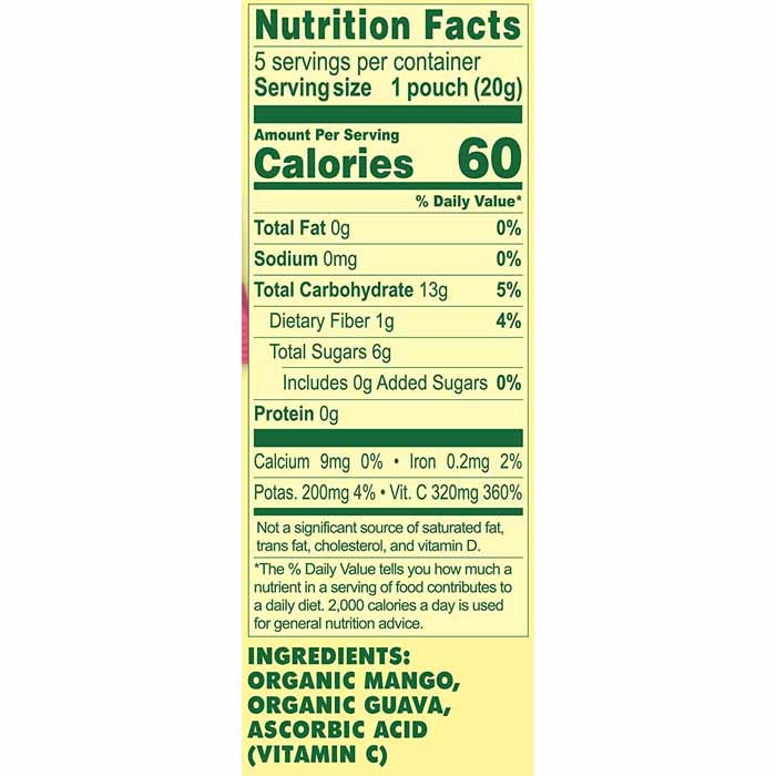  Solely - Organic Whole Fruit Gummies - Mango & Guava, 3.5oz  - back