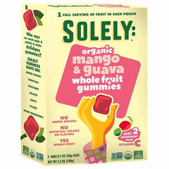  Solely - Organic Whole Fruit Gummies - Mango & Guava, 3.5oz 